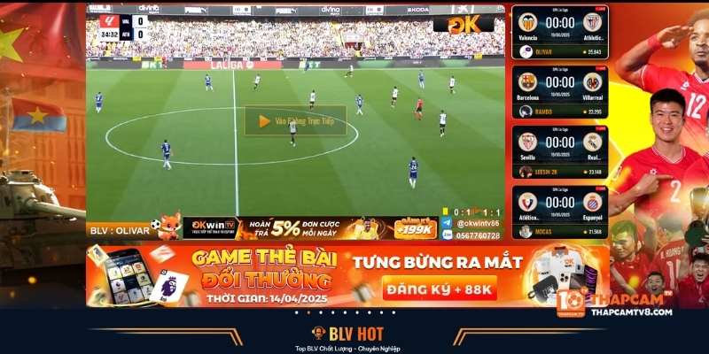 Đánh giá chất lượng phát sóng của Thapcam TV chi tiết